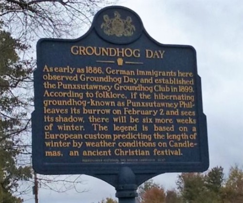 groundhog day sign